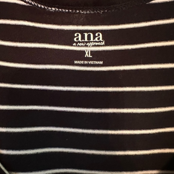 A.n.a. Black and white striped tank - Picture 3 of 6